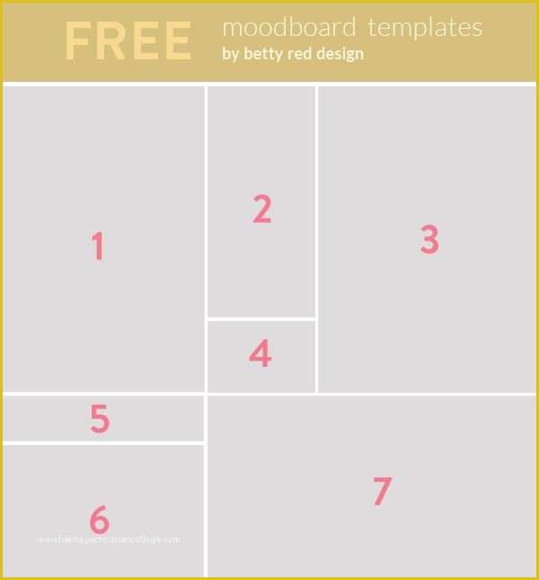 Free Moodboard Template Illustrator Of Free Moodboard Templates Tutorial