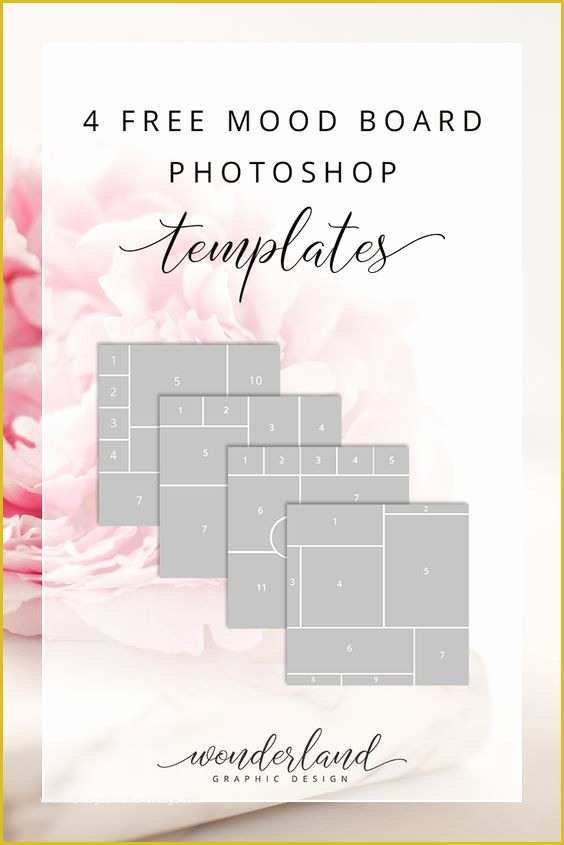 Free Moodboard Template Illustrator Of Get these Four Free Mood Board Templates for Shop and