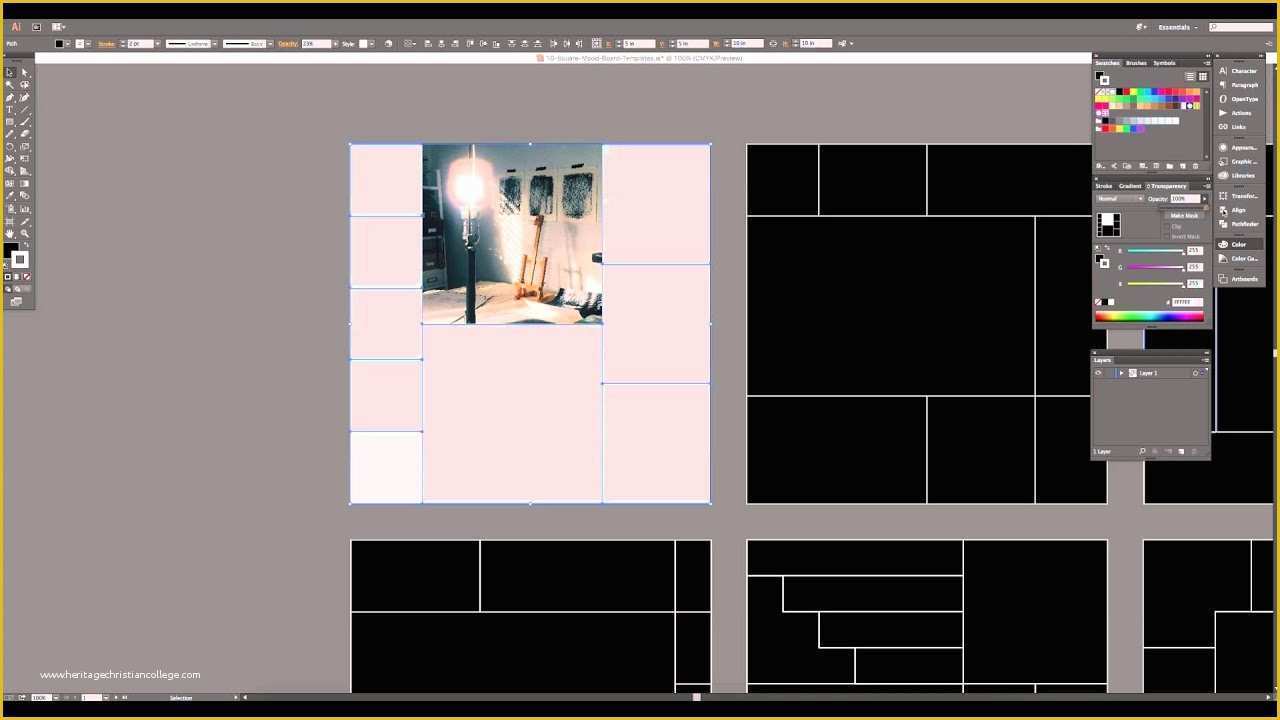 Free Moodboard Template Illustrator Of Using A Mood Board Collage Template In Adobe
