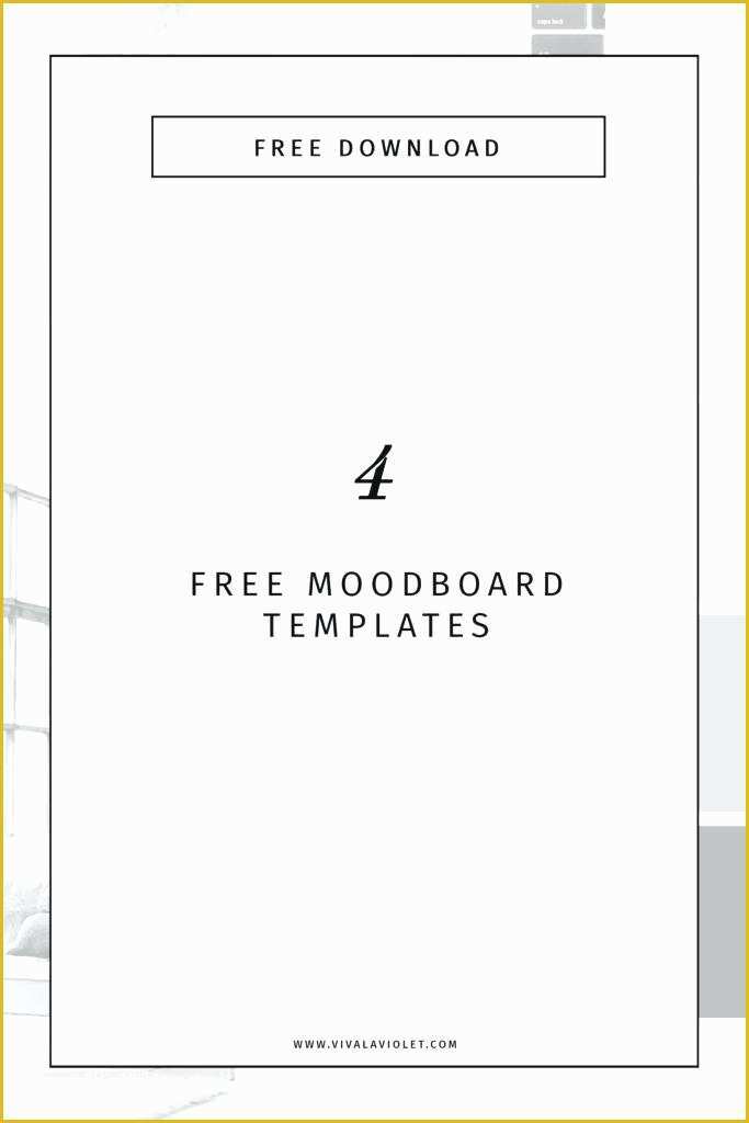 Free Moodboard Template Illustrator Of Vector Template with Color Palette isolated White