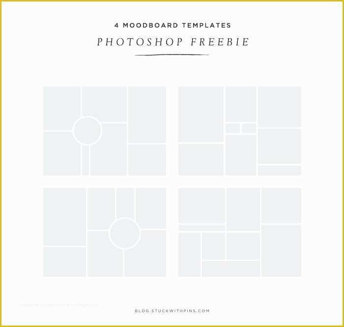 Free Moodboard Template Illustrator Of Vector Template with Color Palette isolated White