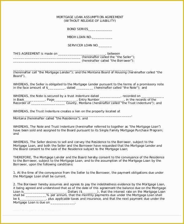 Free Mortgage Document Template Of 25 Loan Agreement Templates