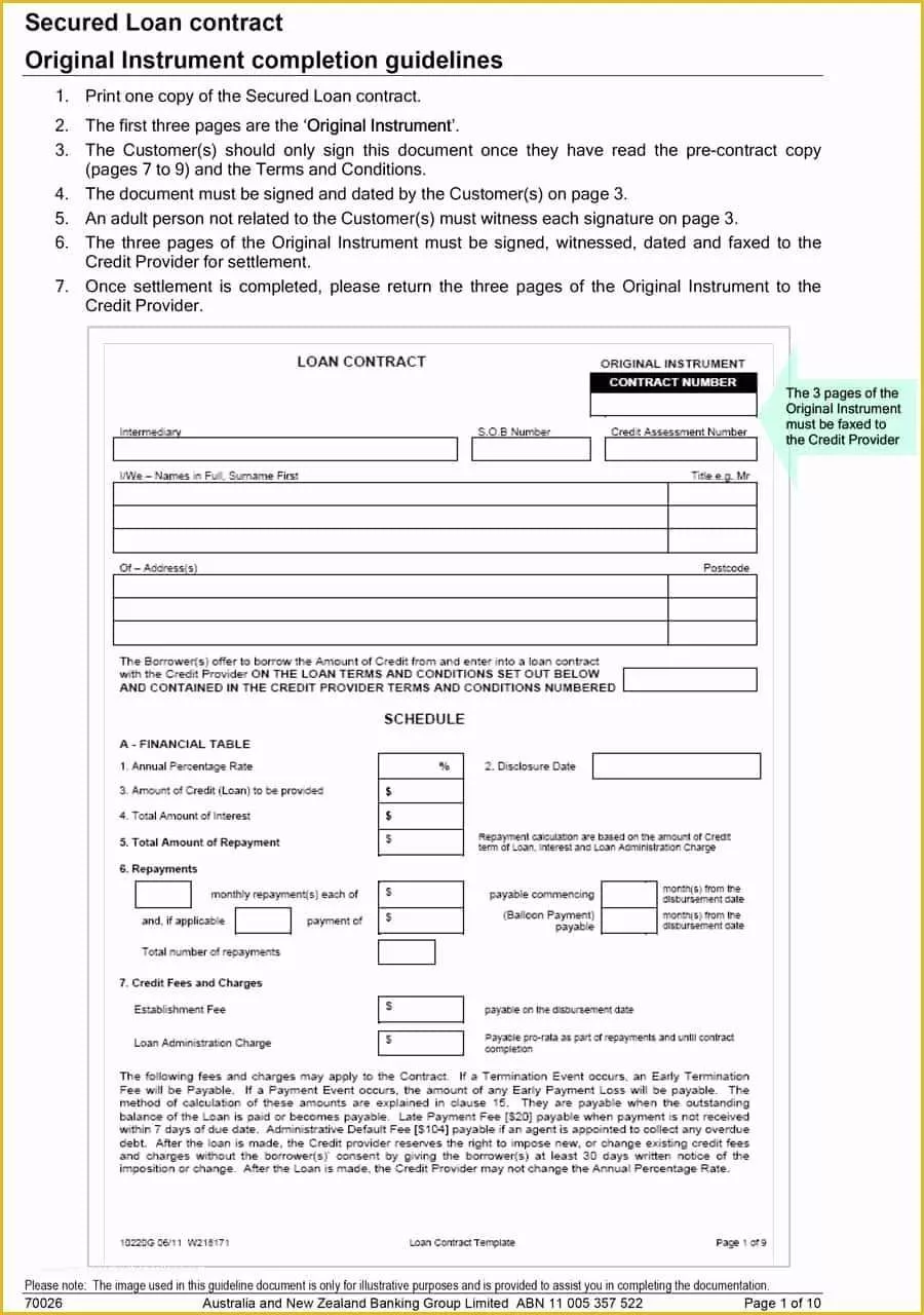 Free Mortgage Document Template Of 40 Free Loan Agreement Templates [word &amp; Pdf] Template Lab