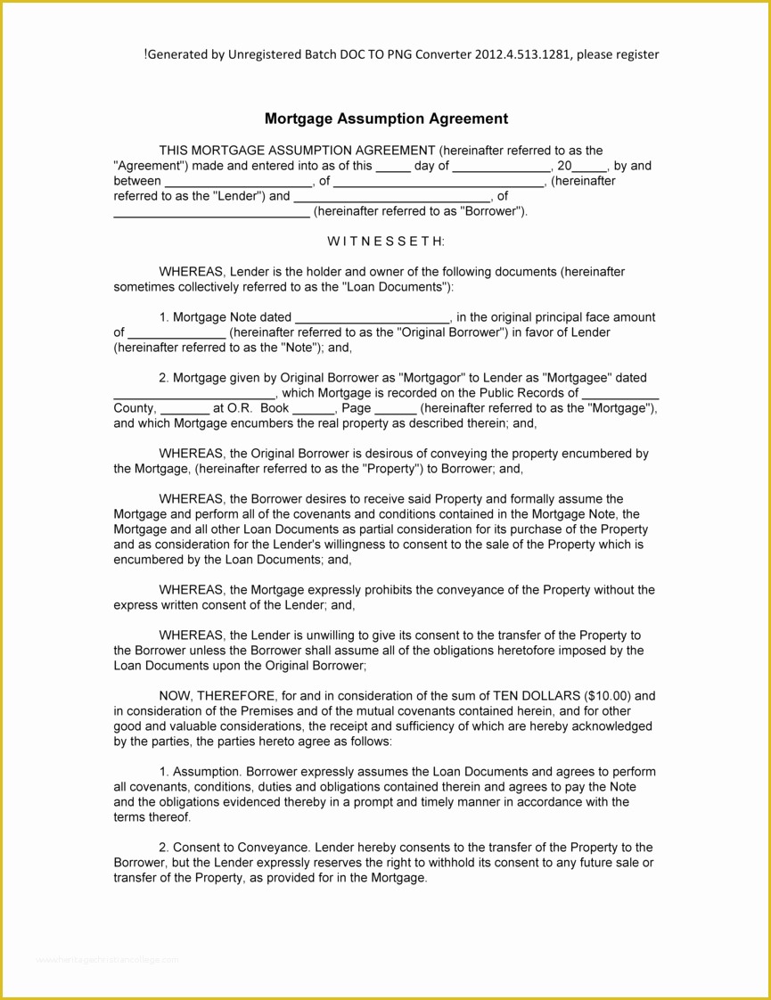 Free Mortgage Document Template Of Mortgage Agreement Free Printable Documents