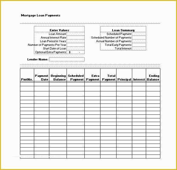 Free Mortgage Statement Template Of Mortgage Template Free Loan Agreement Template Free Sample