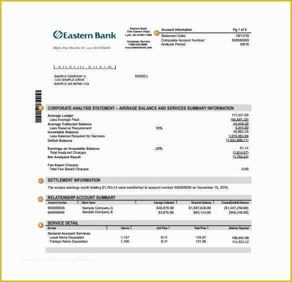 Free Mortgage Statement Template Of Sample Bank Statement Template 13 Free Documents