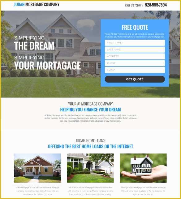 Free Mortgage Website Templates Of 19 Mortgage Website themes &amp; Templates