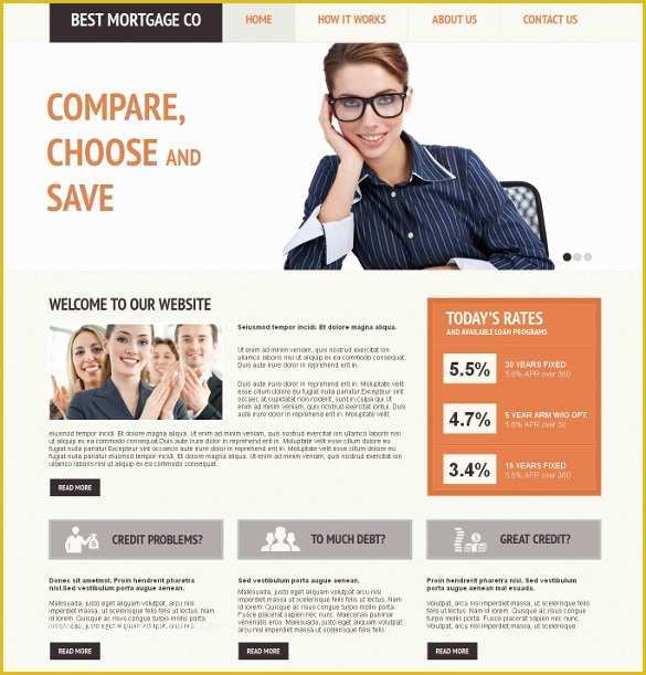 Free Mortgage Website Templates Of 19 Mortgage Website themes &amp; Templates