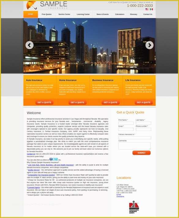 Free Mortgage Website Templates Of 28 Insurance Website themes &amp; Templates