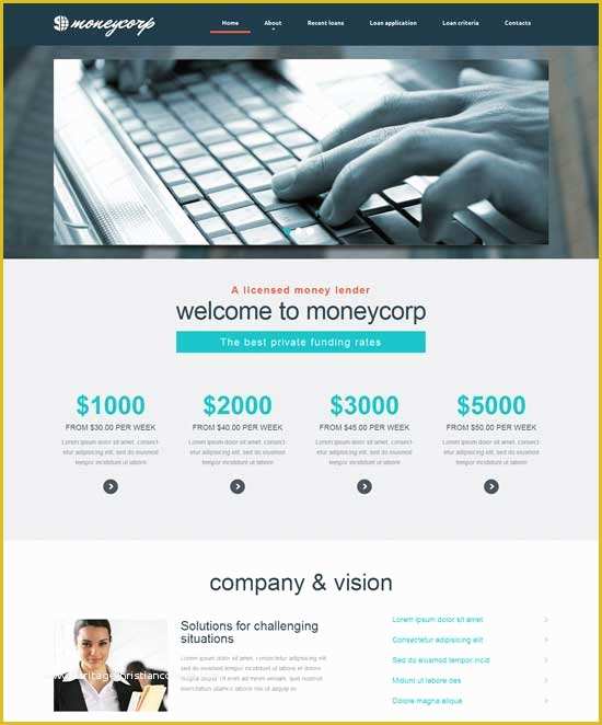 Free Mortgage Website Templates Of Loan Website Templates Free 26 Insurance Website themes