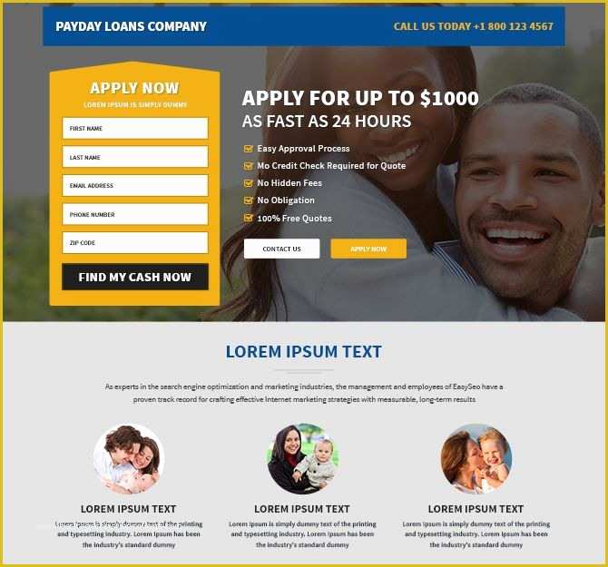Free Mortgage Website Templates Of Loan Website Templates Free Responsive Payday Loan Landing