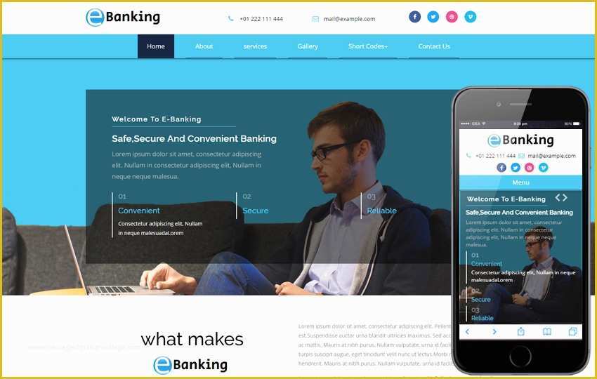 Free Mortgage Website Templates Of Net Banking A Banking Category Flat Bootstrap Responsive