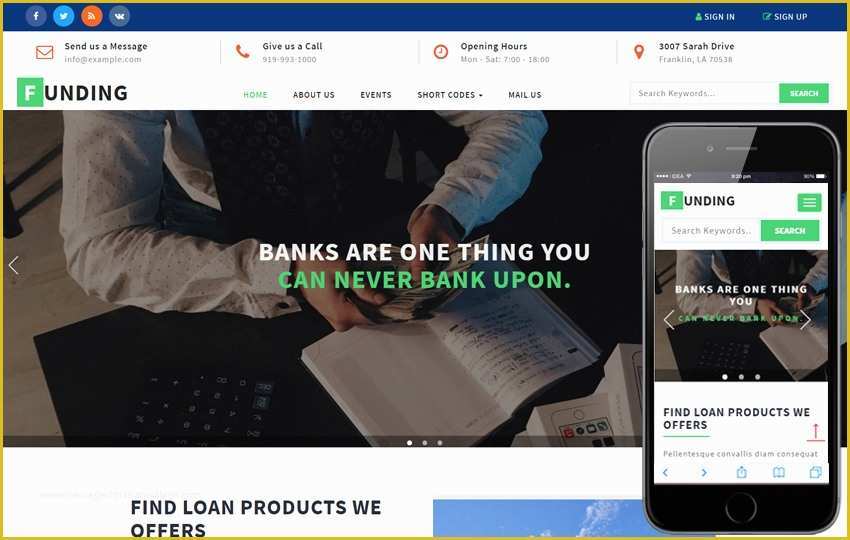 Free Mortgage Website Templates Of Net Banking A Banking Category Flat Bootstrap Responsive