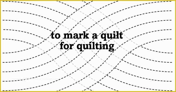 Free Motion 5 Templates Of 8 Easy Ways to Mark A Quilt for Quilting