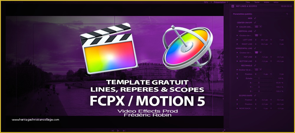 Free Motion 5 Templates Of Fcpx Motion 5 Free Template Lines & Repères Scopes