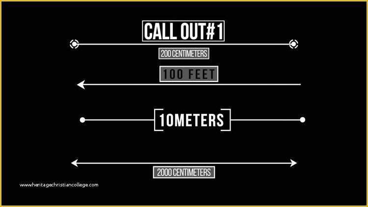 Free Motion 5 Title Templates Of Measurement Titles Motion Graphics Templates