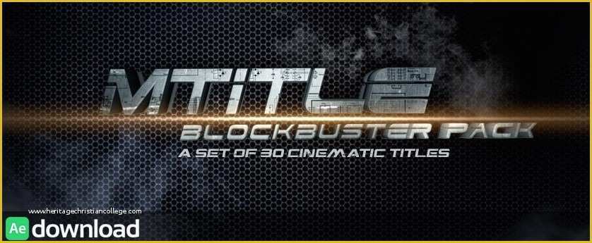 Free Motion 5 Title Templates Of Motionvfx Mtitle Blockbuster Pack for Apple Motion 5