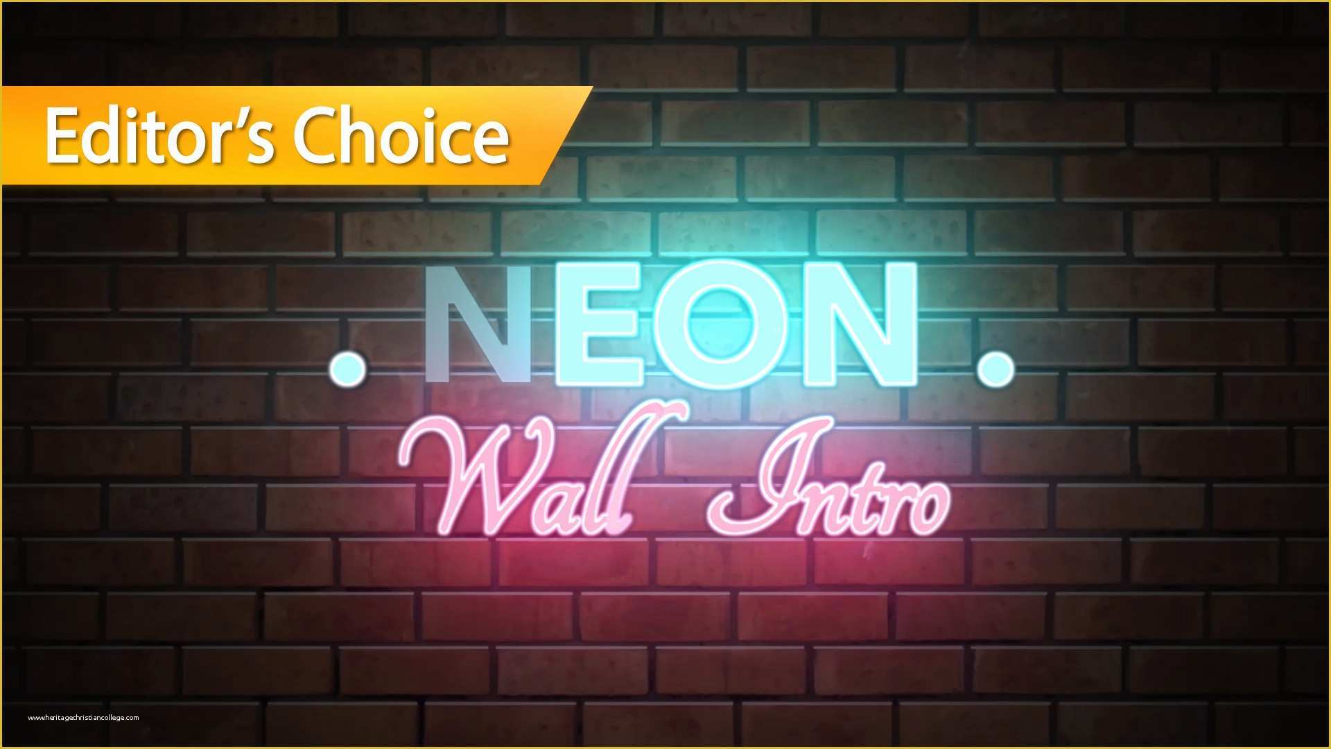 Free Motion 5 Title Templates Of Neon Wall Title after Effects Template