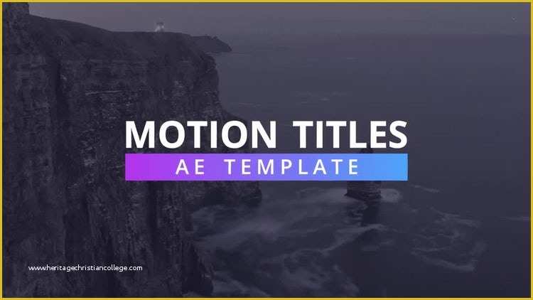 Free Motion 5 Title Templates Of New Minimal Titles after Effects Templates