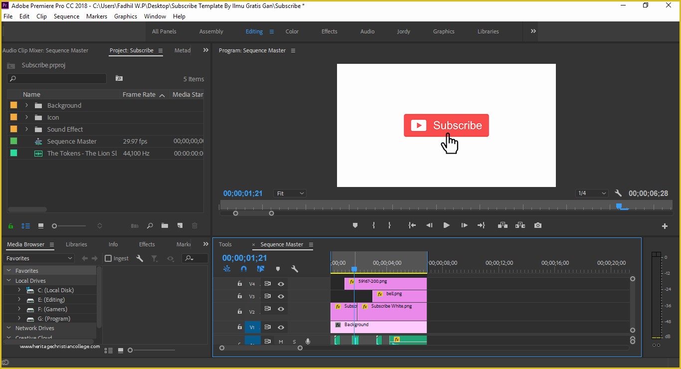 premiere pro motion graphics template