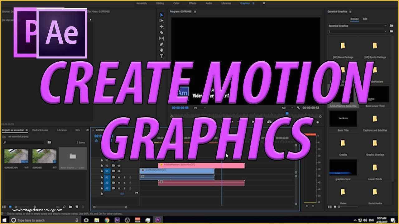 Free Motion Graphics Template Premiere Pro Of How to Create Motion Graphics Templates with Essential