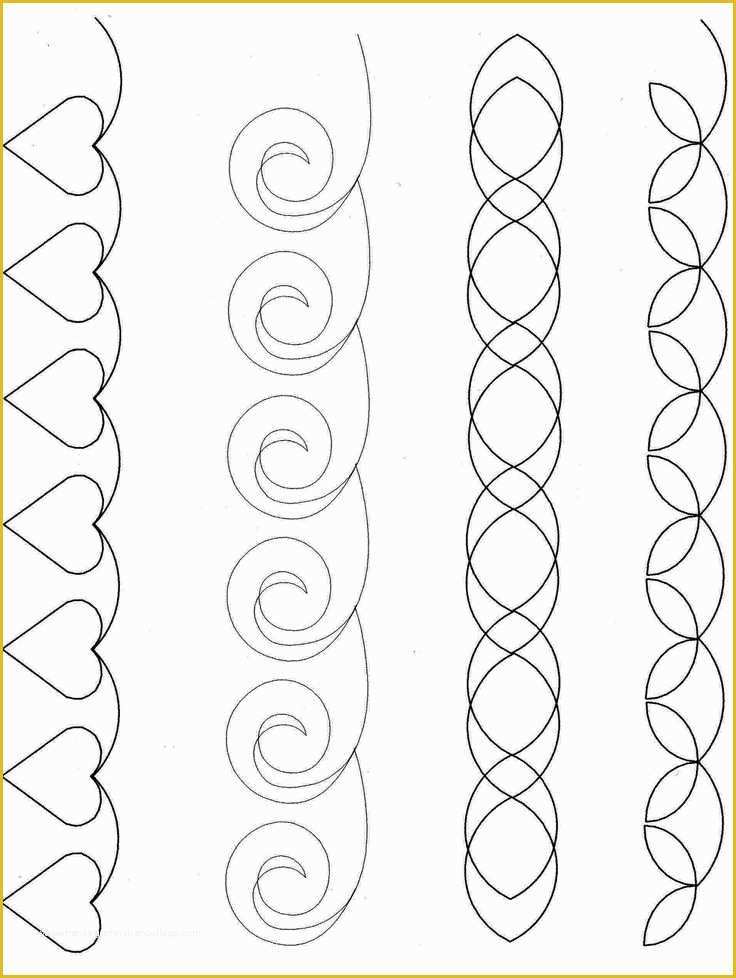 Free Motion Quilting with Templates Of 899 Best Quilting Templates Blocks Borders Images On