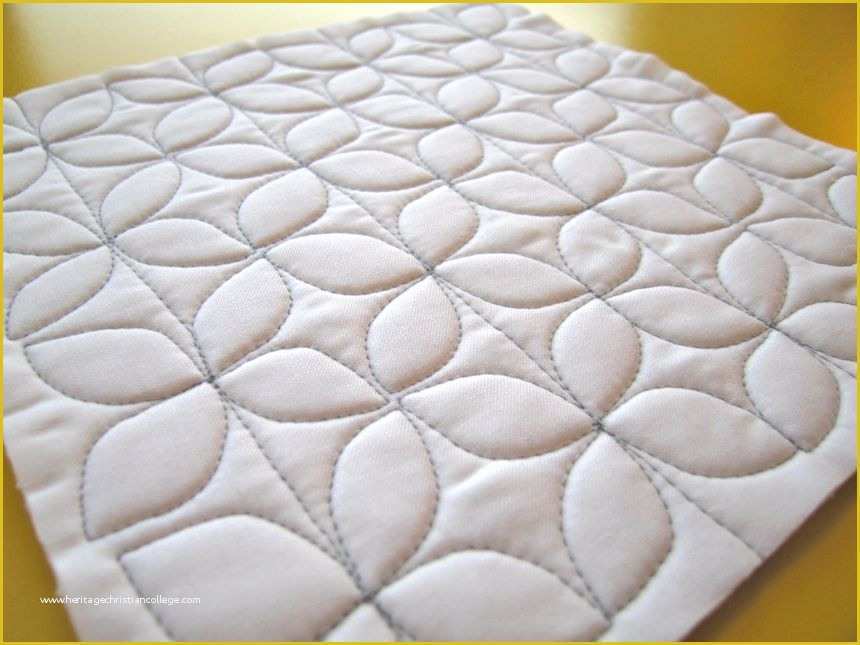 Free Motion Quilting with Templates Of Free Motion Quilting Patterns for Beginners