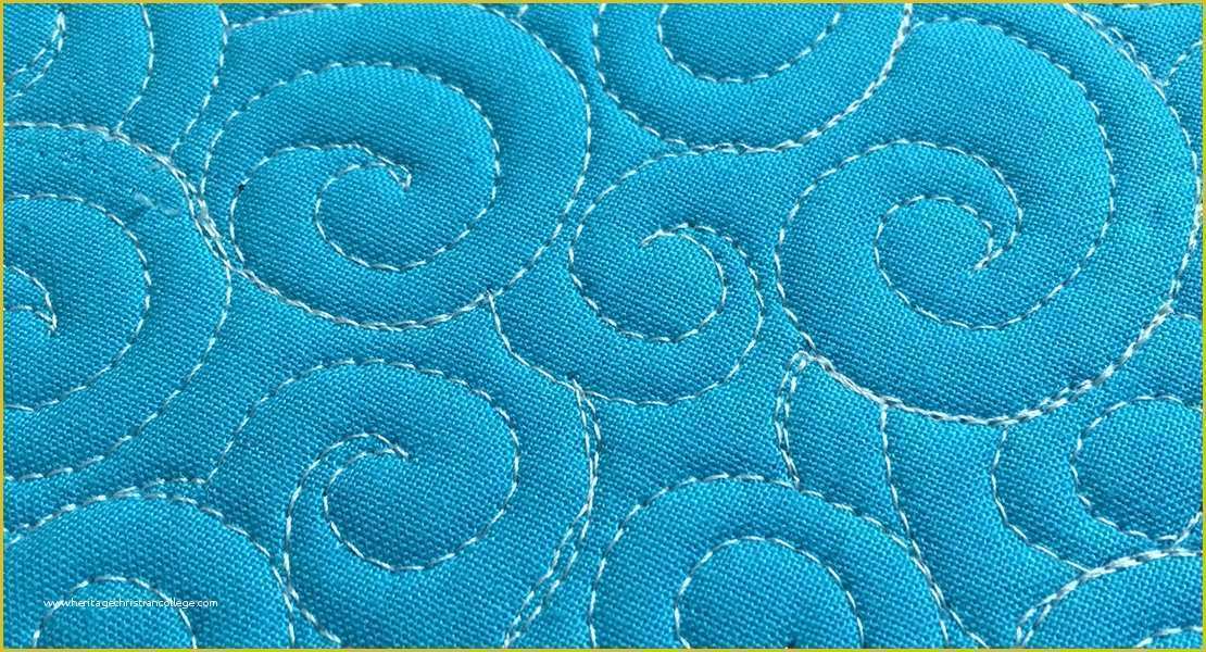 Free Motion Quilting with Templates Of How to Free Motion Quilt Swirl Designs • Weallsew