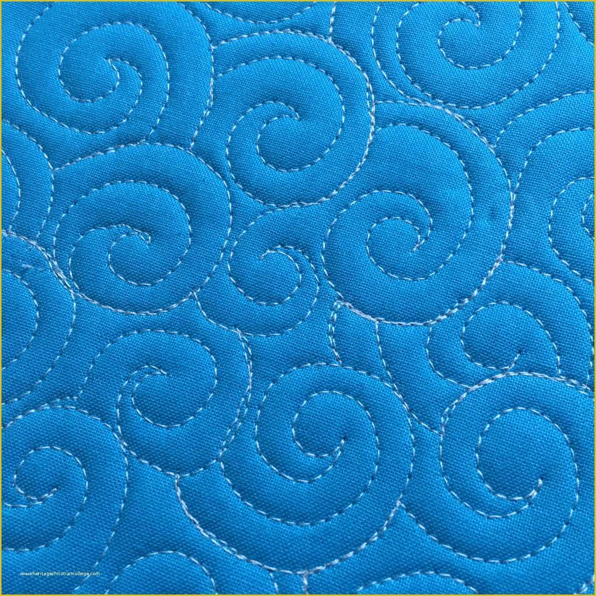 Free Motion Quilting with Templates Of How to Free Motion Quilt Swirl Designs