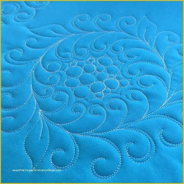 Free Motion Quilting with Templates Of How to Free Motion Quilt Swirl Designs