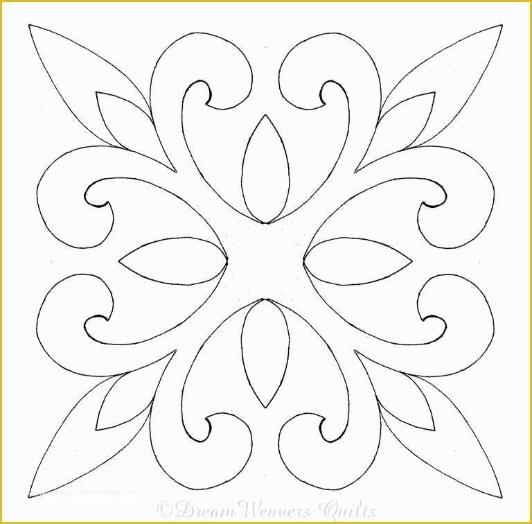 Free Motion Quilting with Templates Of Quilt Stencil Patterns Free