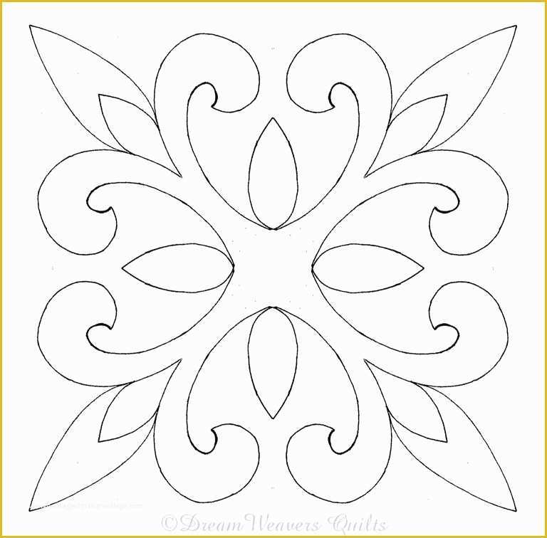 Free Motion Quilting with Templates Of Quilt Stencil Patterns Free
