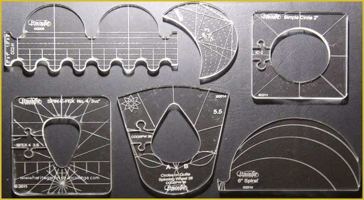 Free Motion Quilting with Templates Of Template Set 6 Westalee Free Motion Ruler Work for
