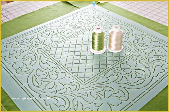 Free Motion Quilting with Templates Of Wip Stencil Tips and A Giveaway