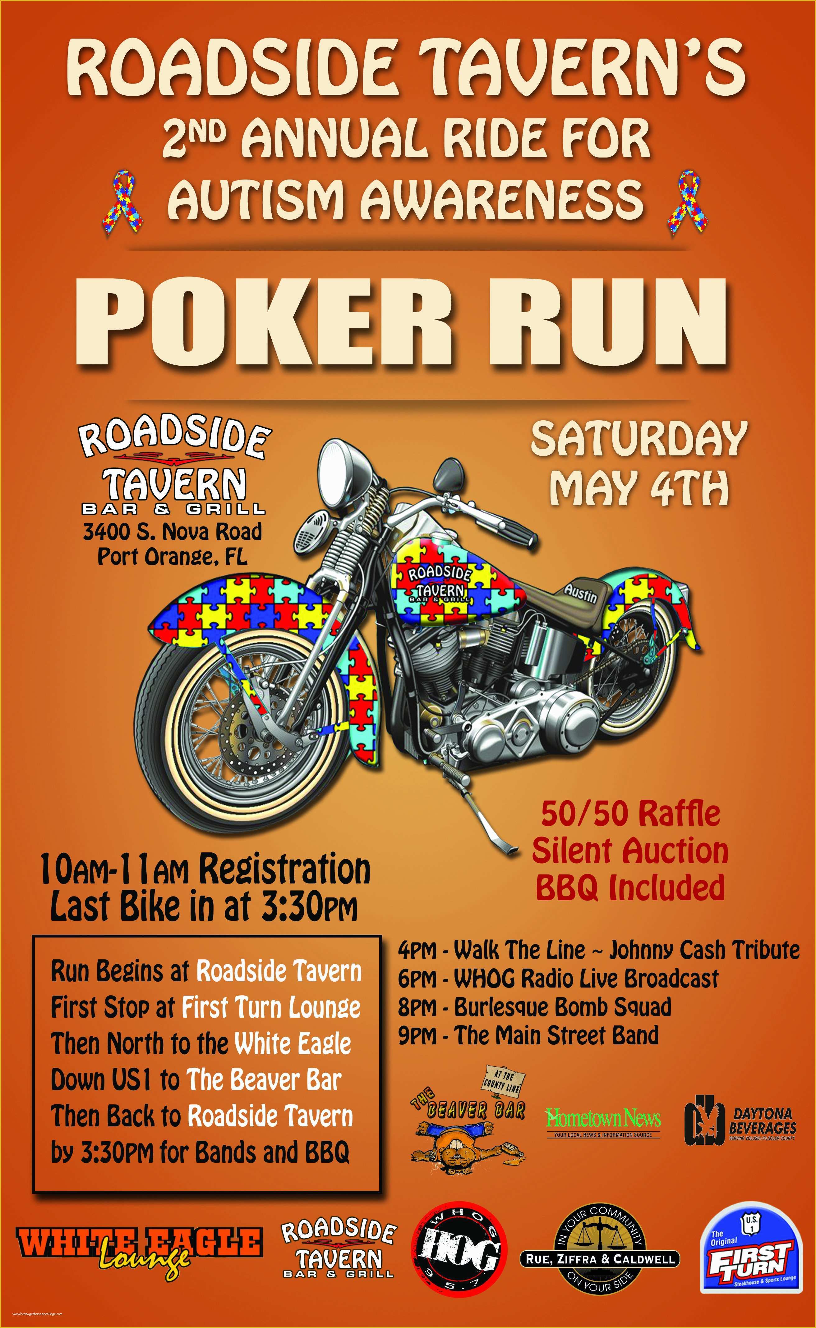 Free Motorcycle Ride Flyer Template Of Motorcycle Poster Autism Poker Run Posters