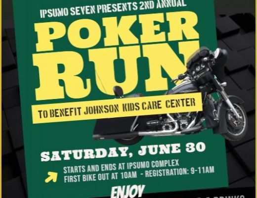 Free Motorcycle Ride Flyer Template Of Poker Run Flyer Template