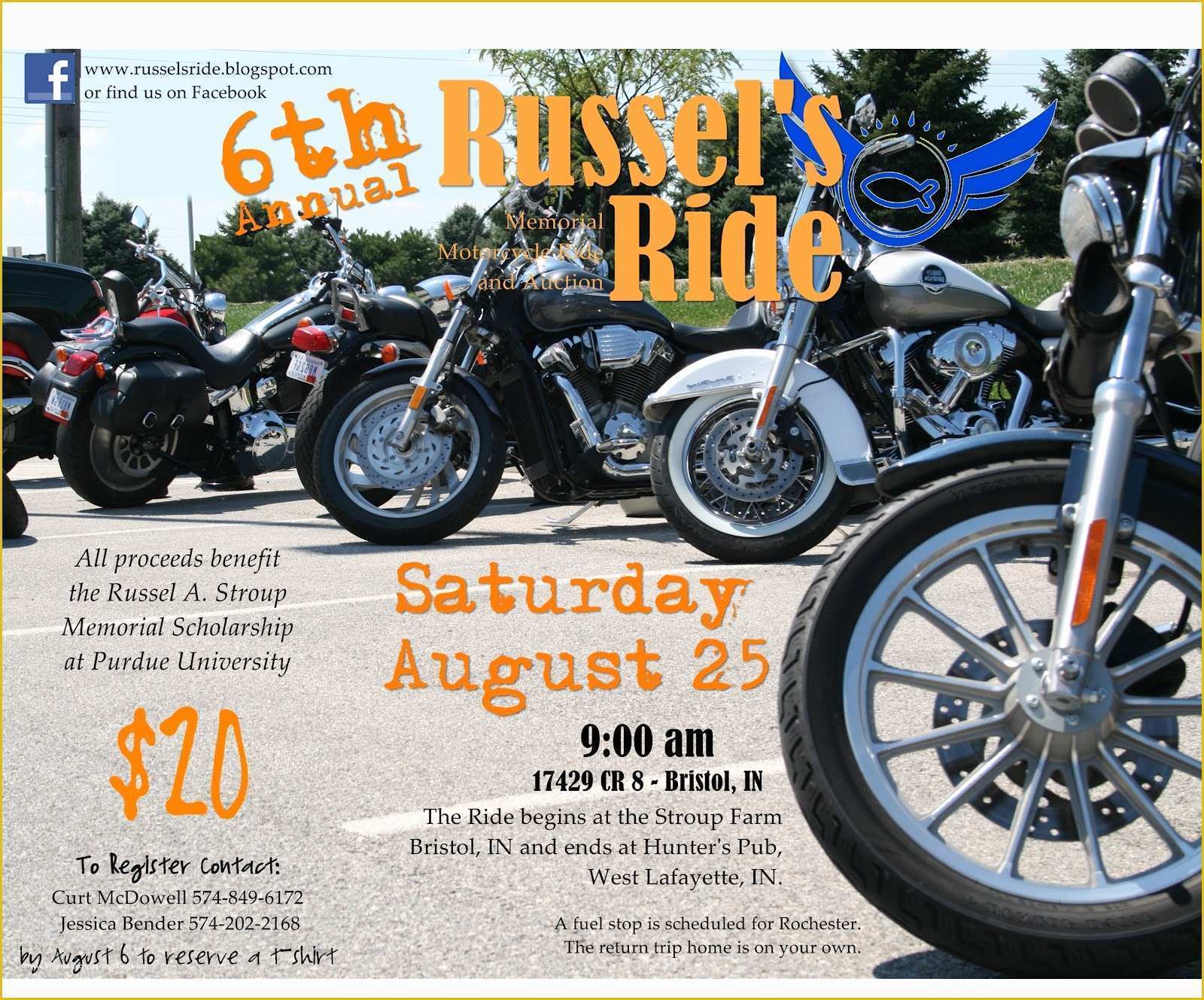 Free Motorcycle Ride Flyer Template Of Russel S Ride