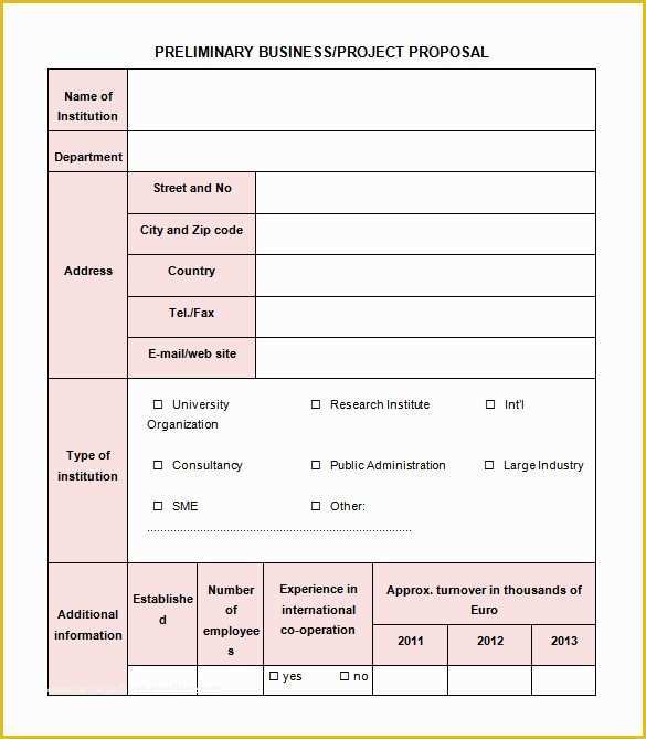 Free Ms Project Templates Of 20 Free Project Proposal Template Ms Word Pdf Docx