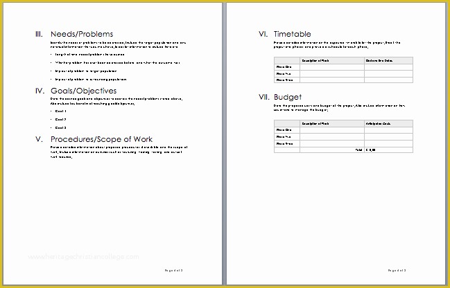 Free Ms Project Templates Of 20 Free Project Proposal Template Ms Word Pdf Docx