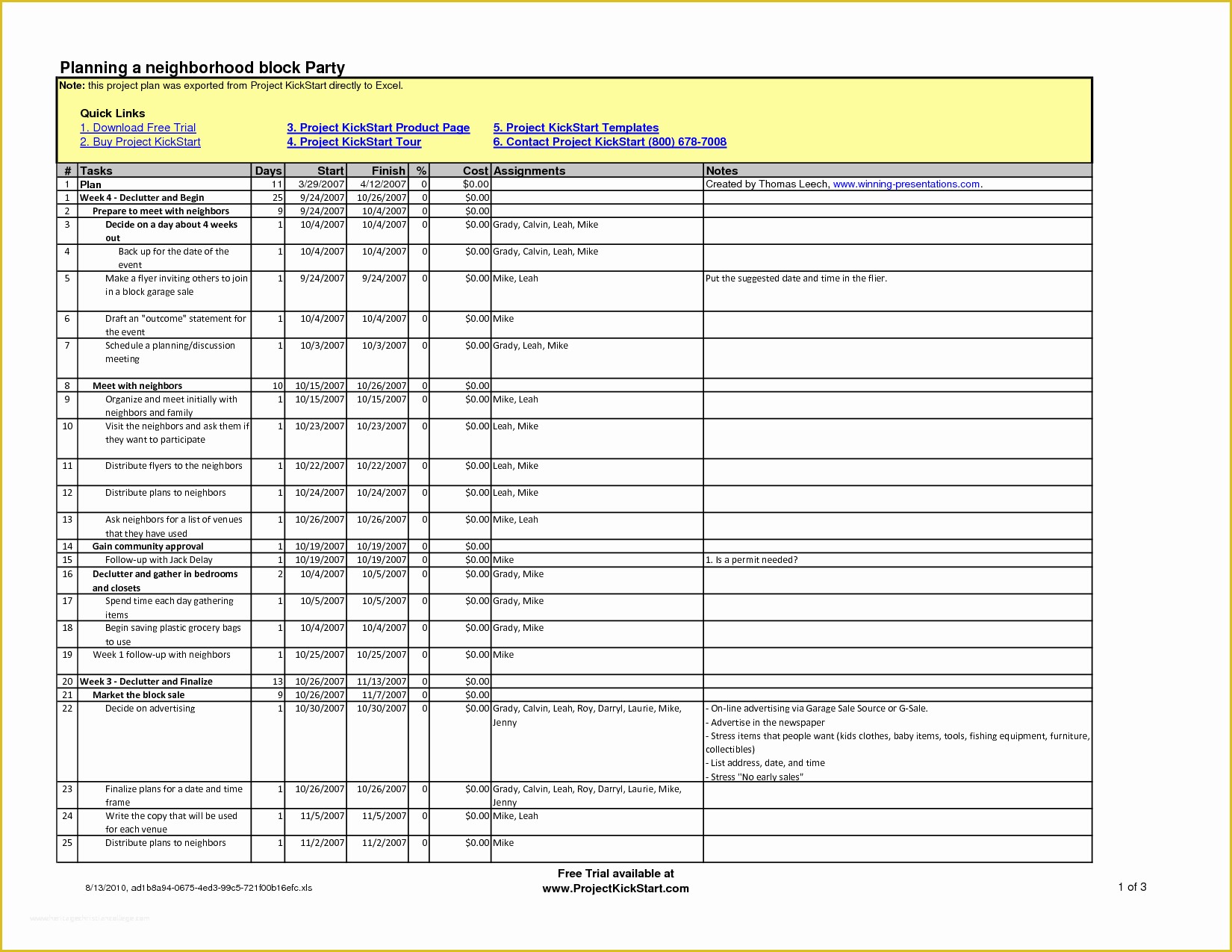 Free Ms Project Templates Of Free Project Management Templates Excel 2007 2 Free Excel