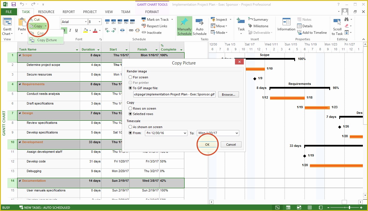 Free Ms Project Templates Of Microsoft Project Tutorial Exporting to Powerpoint