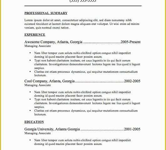 Free Ms Word Resume Templates Of 12 Resume Templates for Microsoft Word Free Download