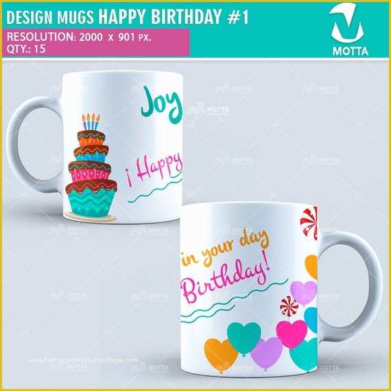 Free Mug Templates for Sublimation Of Design Sublimation Mugs Happy Birthday Sublimation