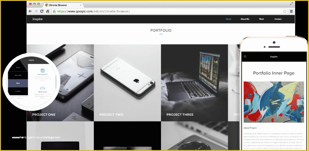 Free Muse Portfolio Templates Of Inspire