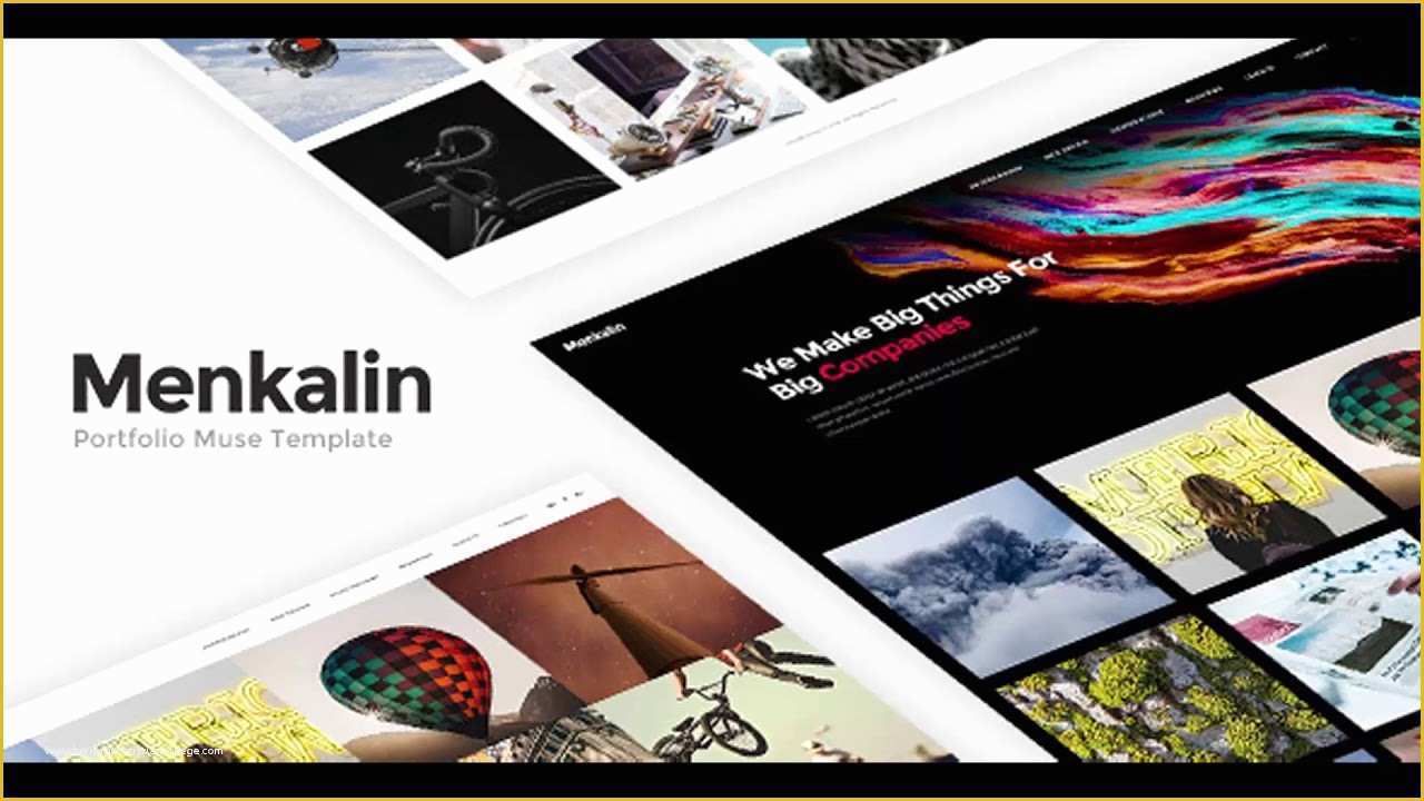 Free Muse Portfolio Templates Of Menkalin Portfolio Muse Template