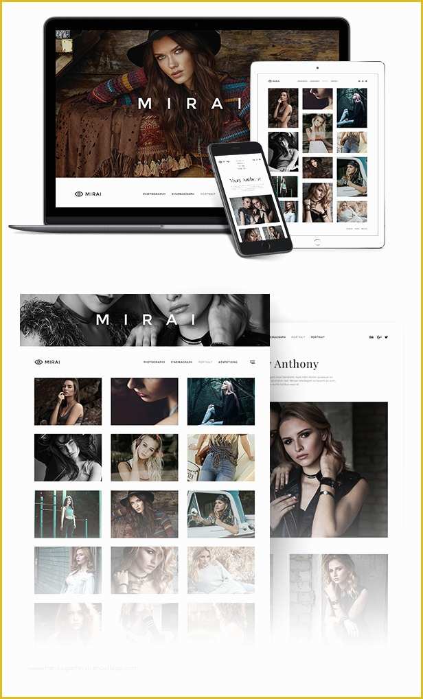 Free Muse Portfolio Templates Of Mirai Portfolio Muse Template by Zmistthemes