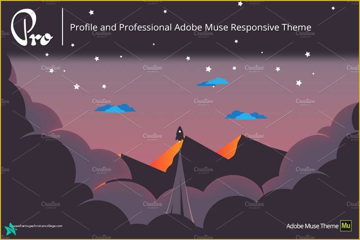 Free Muse Portfolio Templates Of Pro Adobe Muse Portfolio Template themes Creative Market