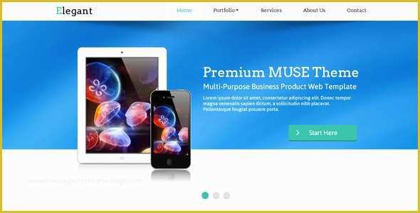 Free Muse Templates Download Of 23 Beautiful Free &amp; Premium Adobe Muse Templates – Design