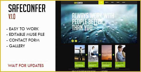 Free Muse Templates Download Of [free Download] Safe Confer Muse Template