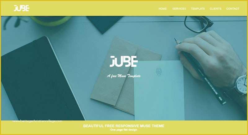 Free Muse Templates Responsive Of Jube Adobe Muse Responsive Free Template Responsive